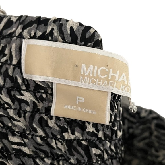 Michael Kors Animal Print Silk Chain Dress - Picture 7 of 8